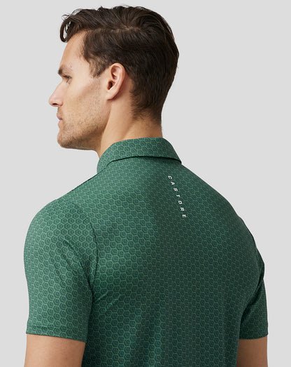 Men’S Golf Printed Polo - Green