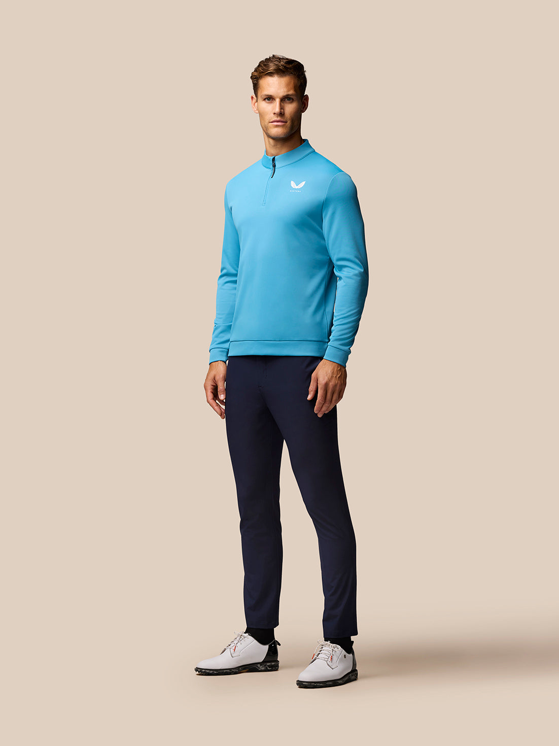 Club Golf 1/4-Zip-Oberteil – Corn Blue - Blau