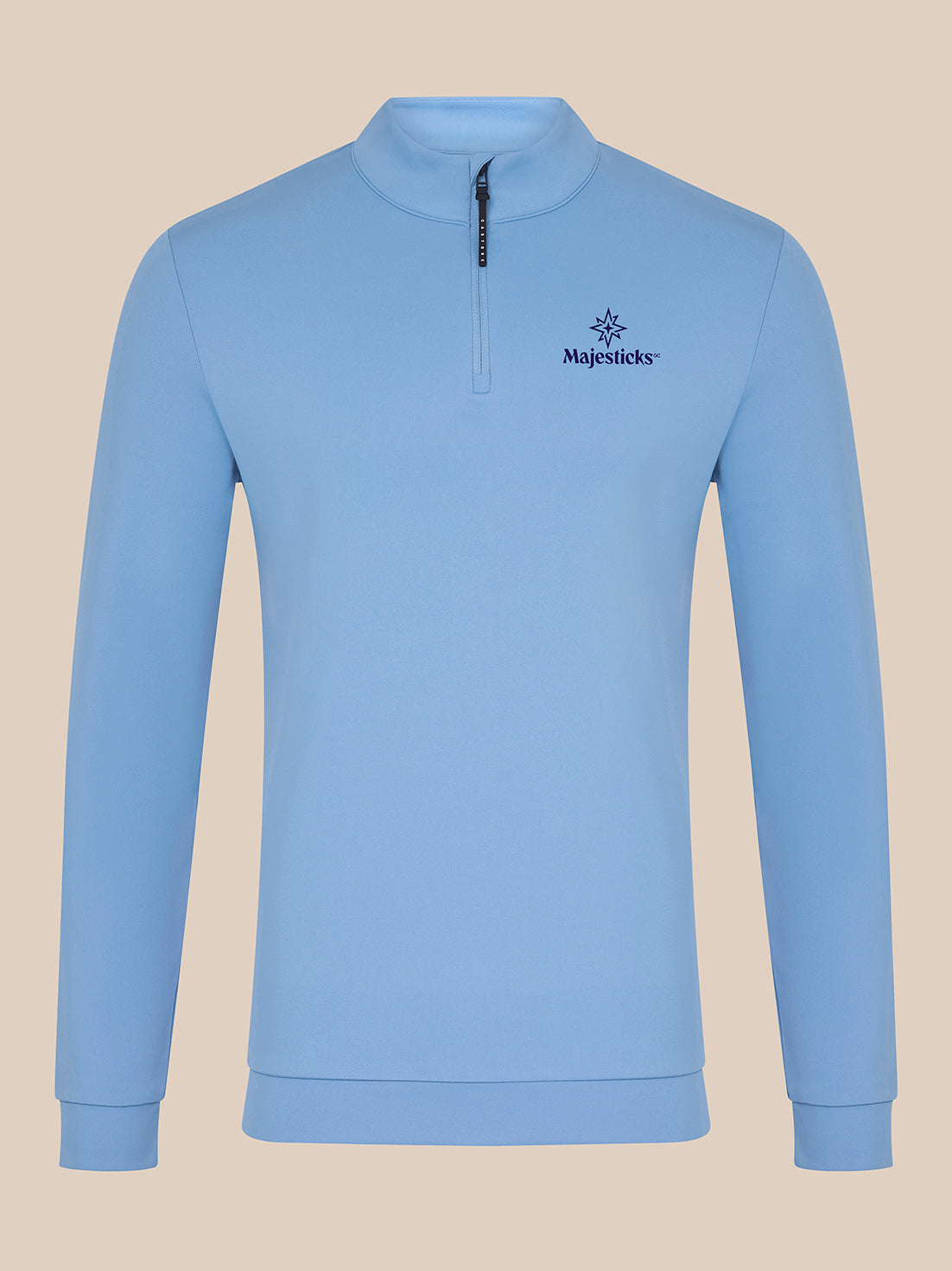 Majesticks ¼ Zip Top – Sky Blue