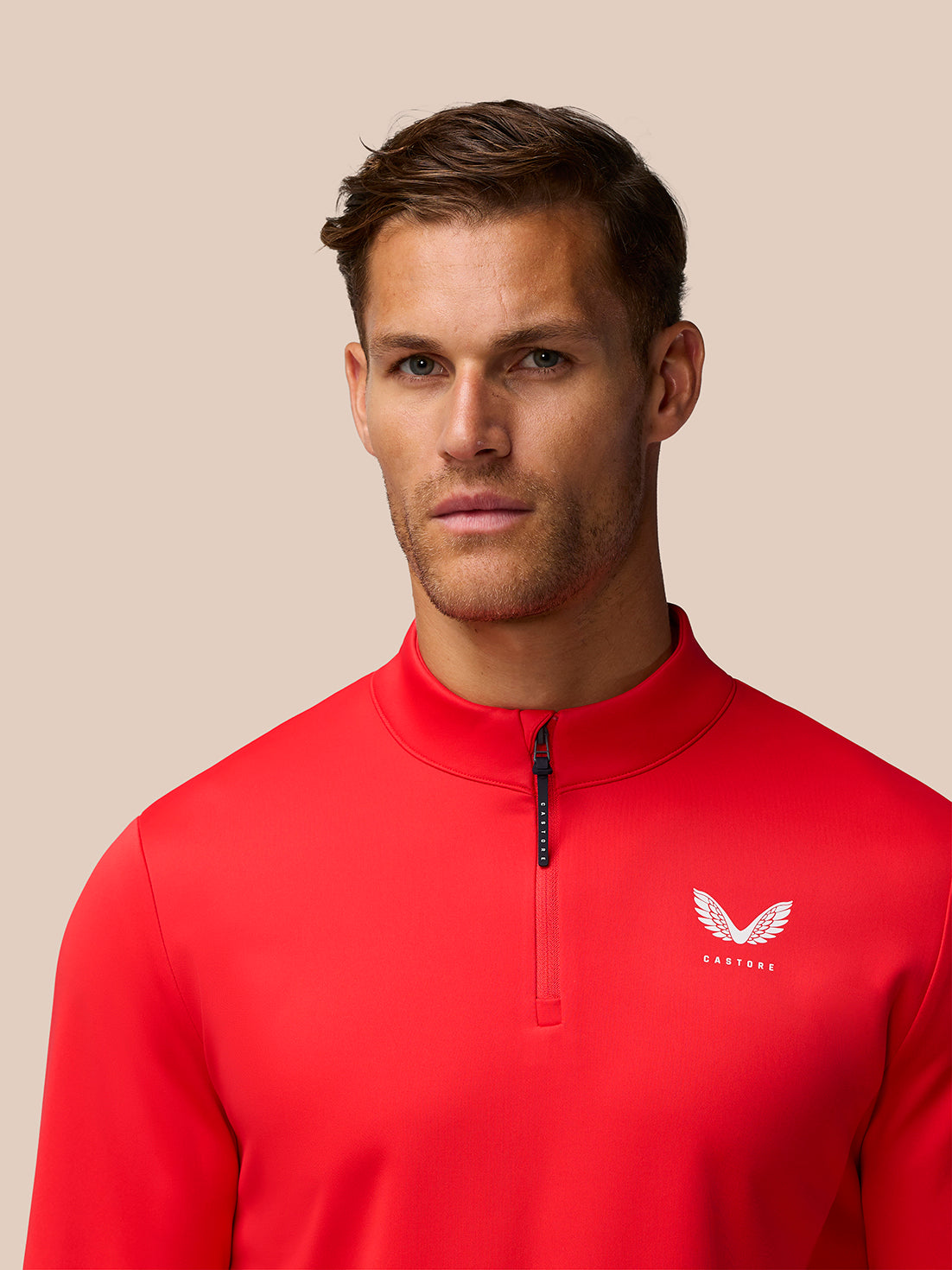 Golf Club Classic 1/4 Zip Top - Poppy Red