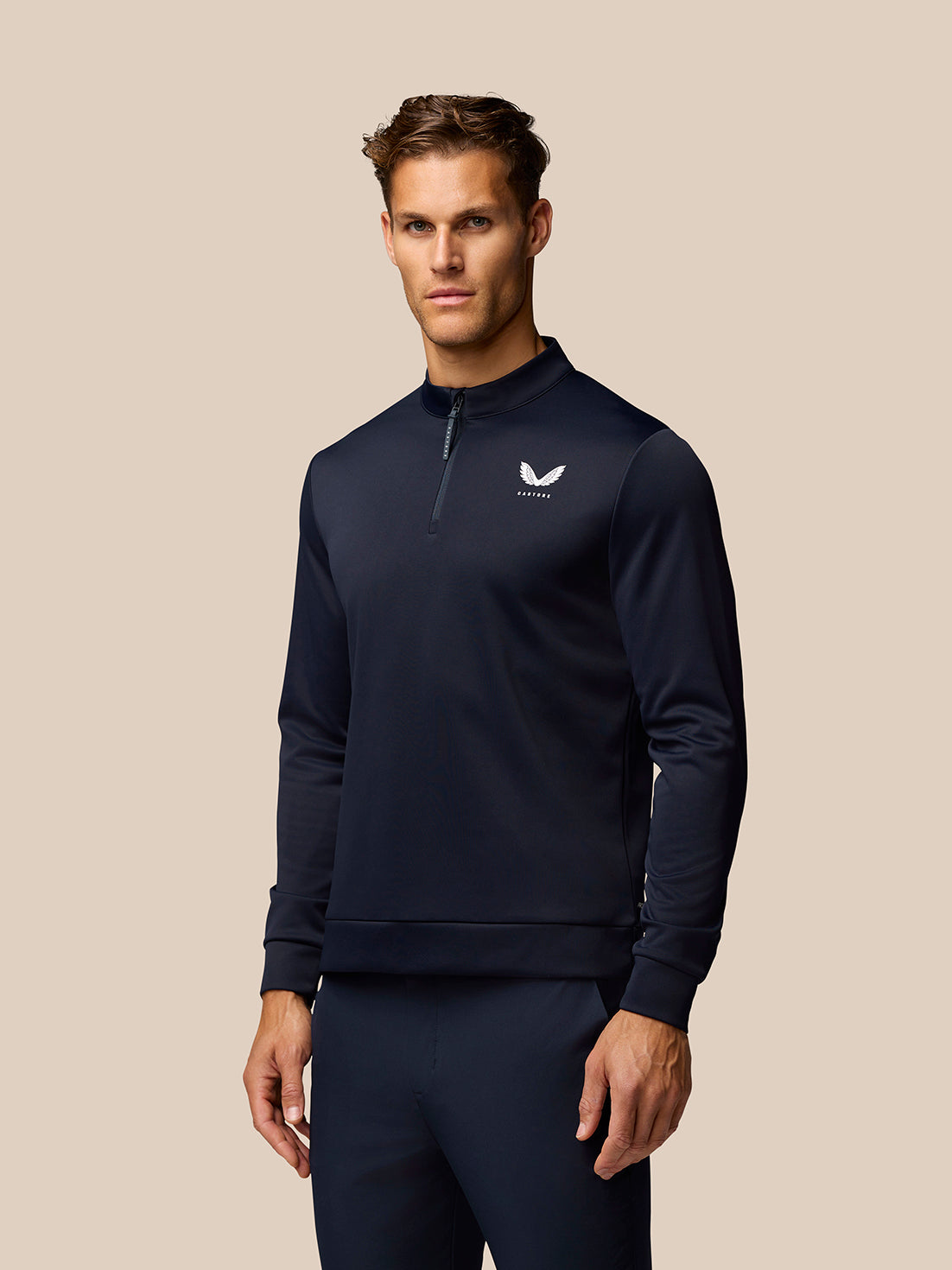 Golf Club Classic Top con cremallera de 1/4 - Midnight Navy - Midnight Navy