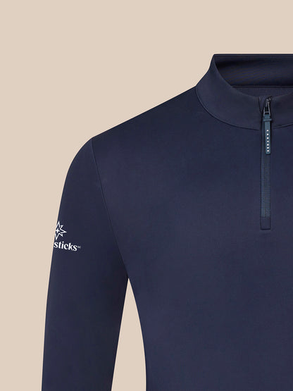 Majesticks ¼ Zip Top – Navy