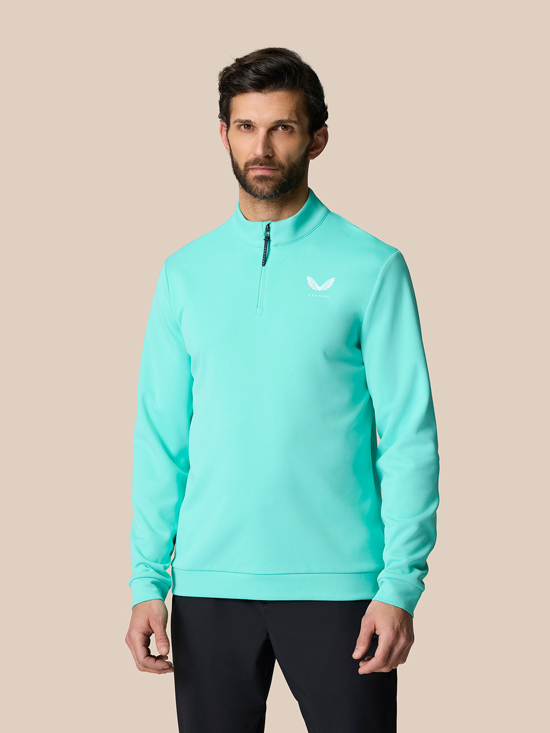 Golf Club Classic 1/4 Zip Top - Light Aqua - Light Aqua
