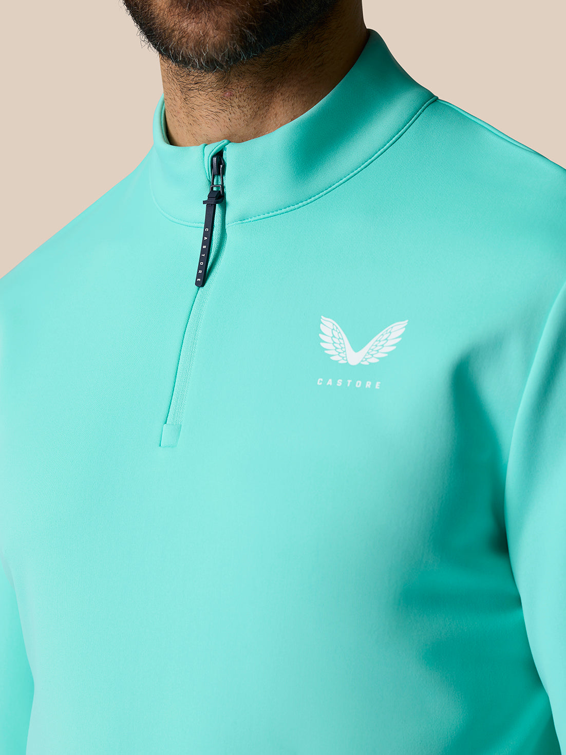Golf Club Classic 1/4 Zip Top - Light Aqua - Light Aqua