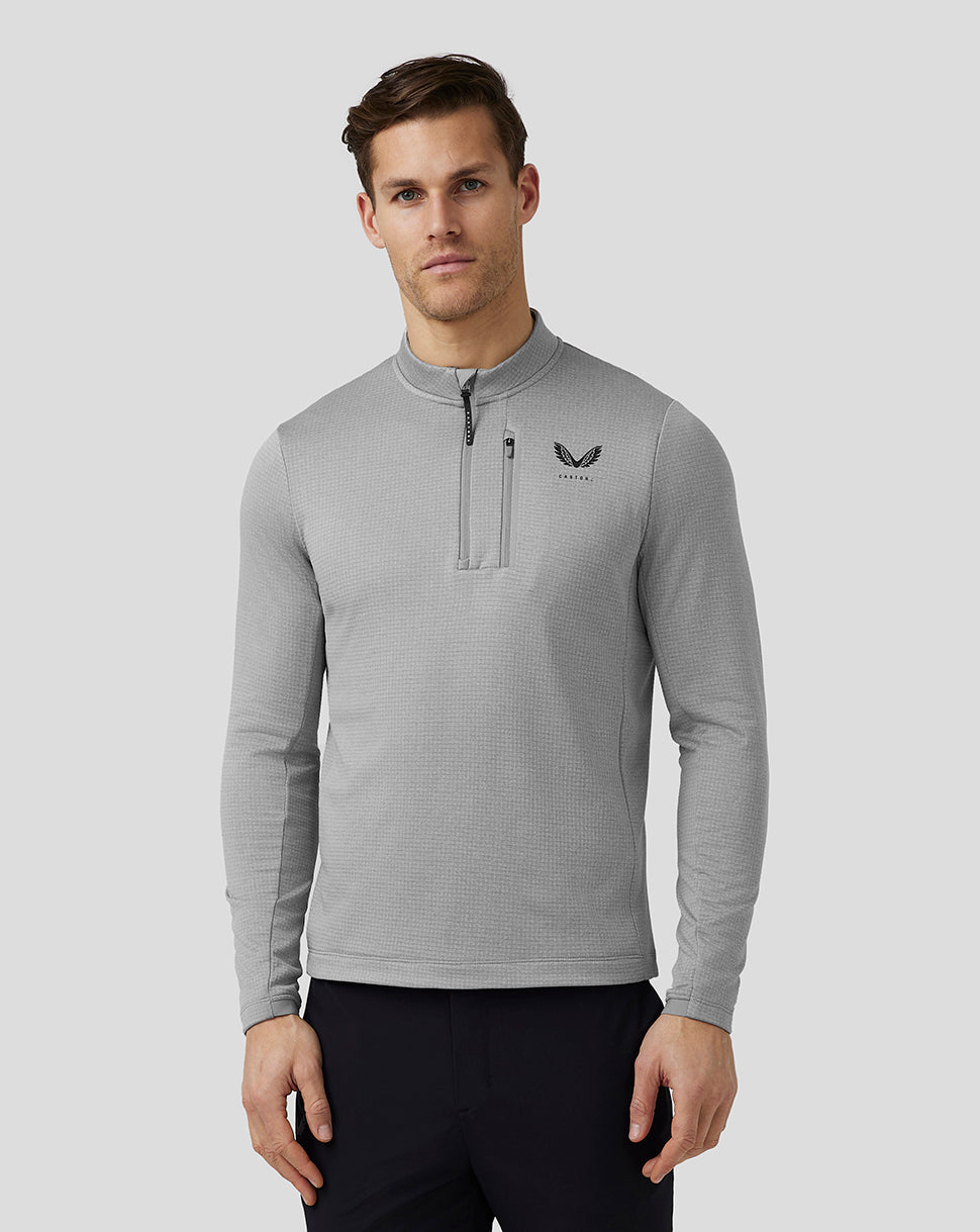 Men’S Golf Pinnacle Tech Half Zip Top - Steel