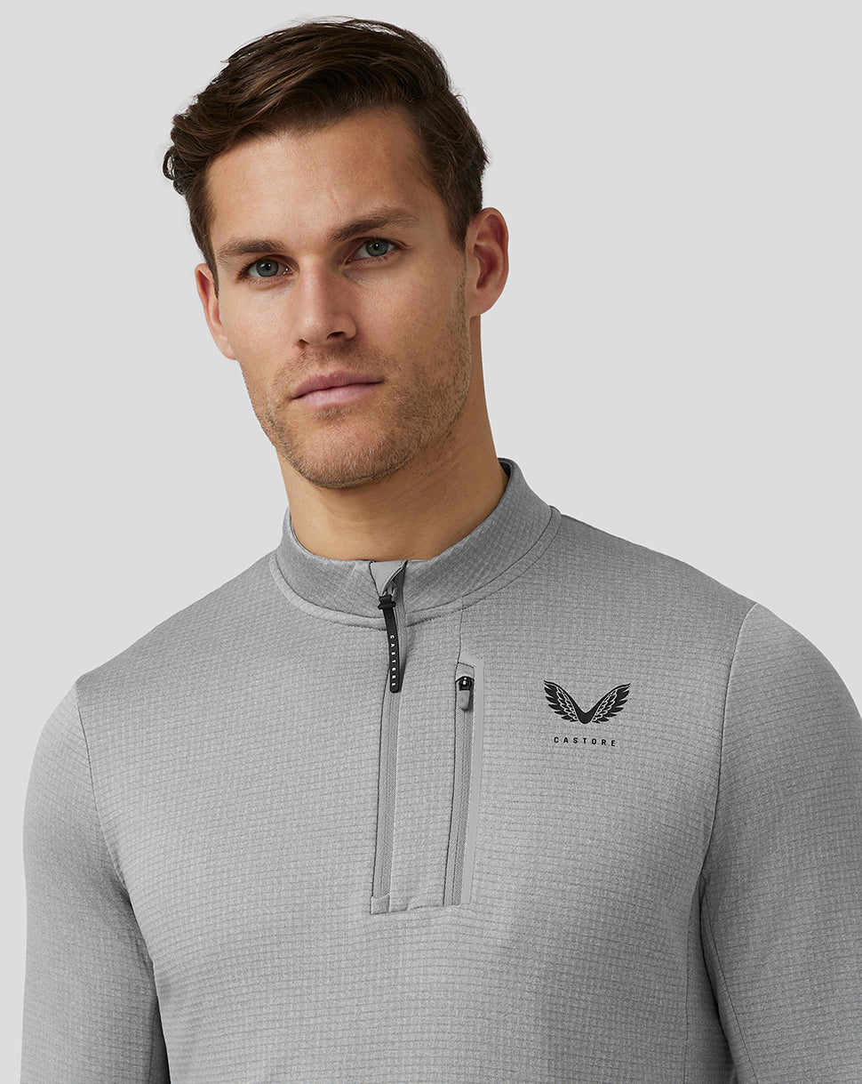 Men’S Golf Pinnacle Tech Half Zip Top - Steel