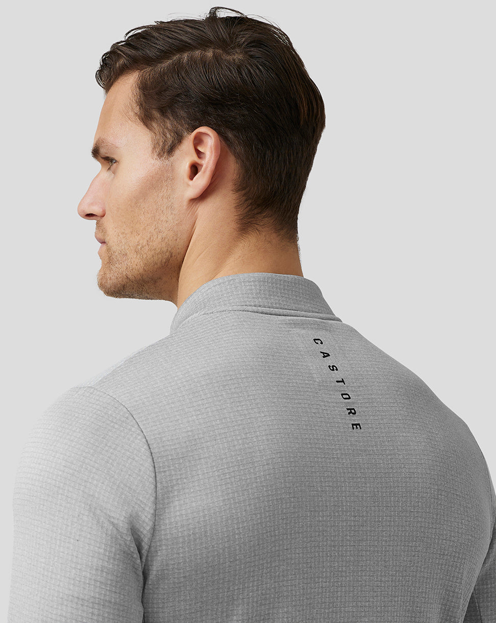 Men’S Golf Pinnacle Tech Half Zip Top - Steel