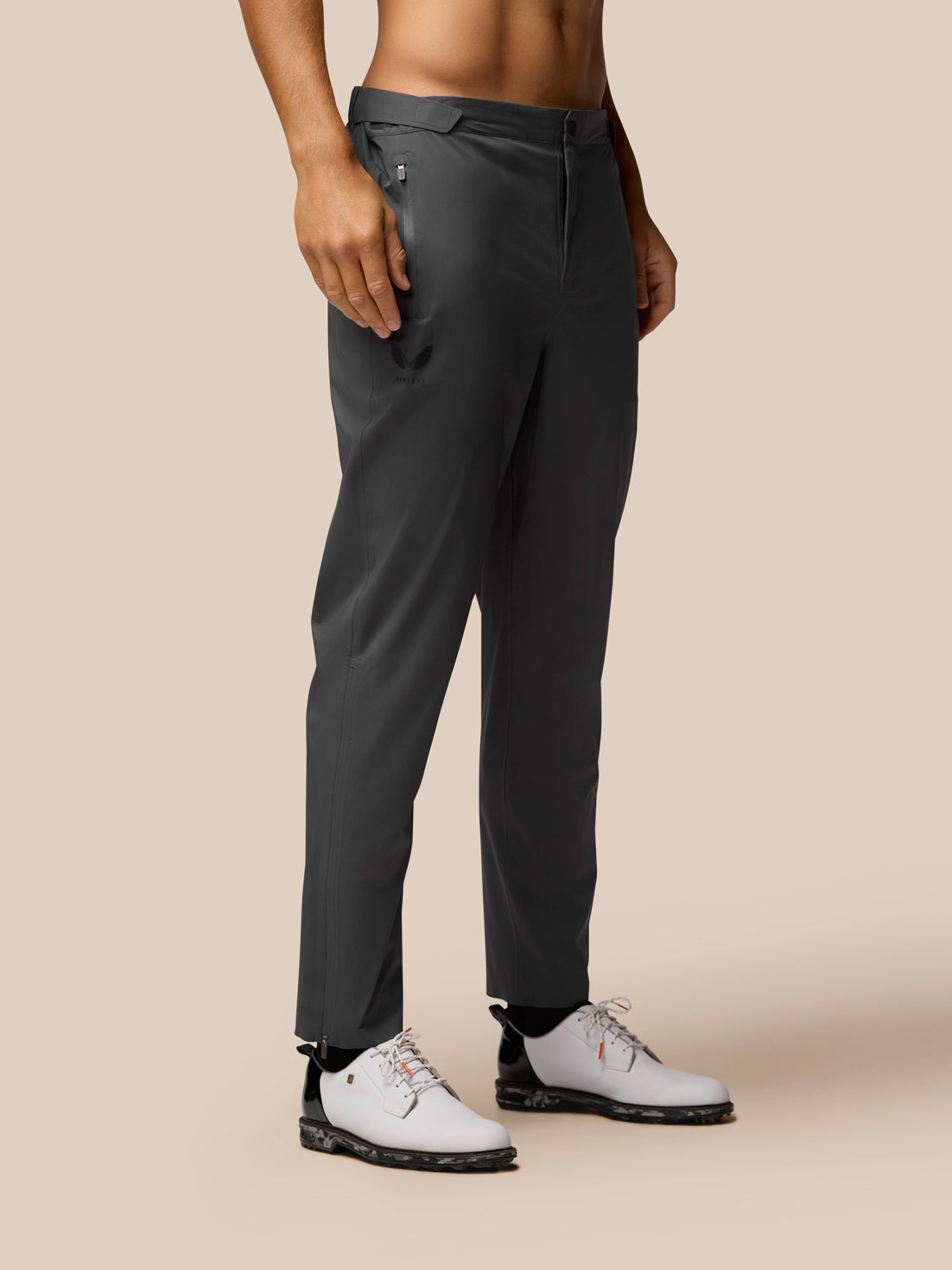 Men’s Golf Lightweight Waterproof Over Trousers – Gunmetal