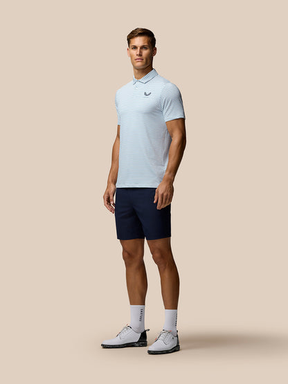 Club Golf Stripe Polo - White