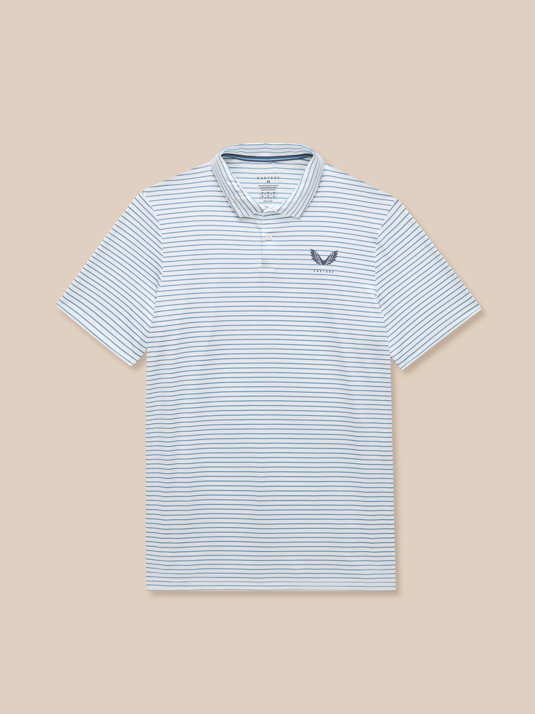 Club Golf Stripe Polo - White