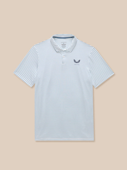 Club Golf Stripe Polo - White
