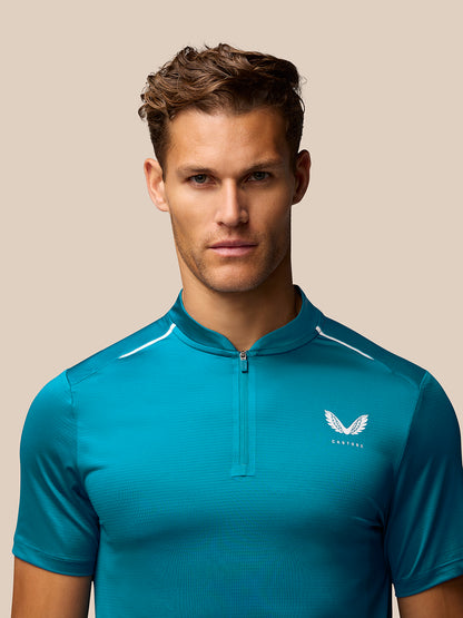 Pinnacle Golf Varsity Polo - Dark Green