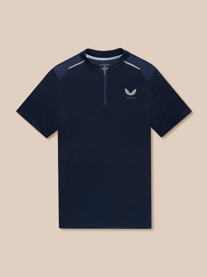 Men’S Golf Short Sleeve Pinnacle Varsity Polo Shirt – Midnight Navy