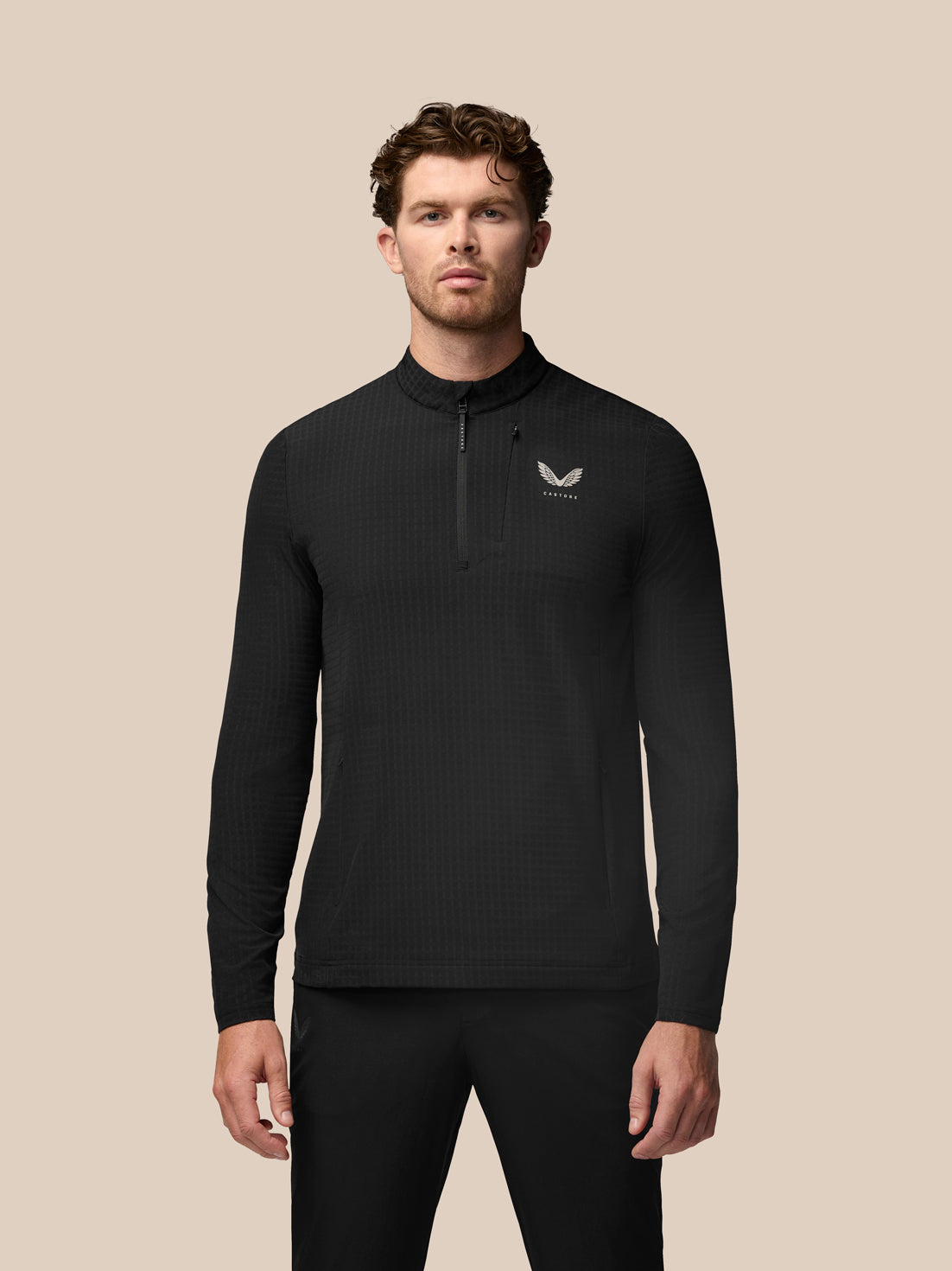 Golf 1/2 Zip Top - Black