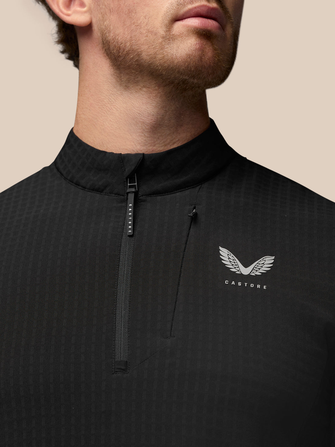 Golf 1/2 Zip Top - Zwart - Zwart