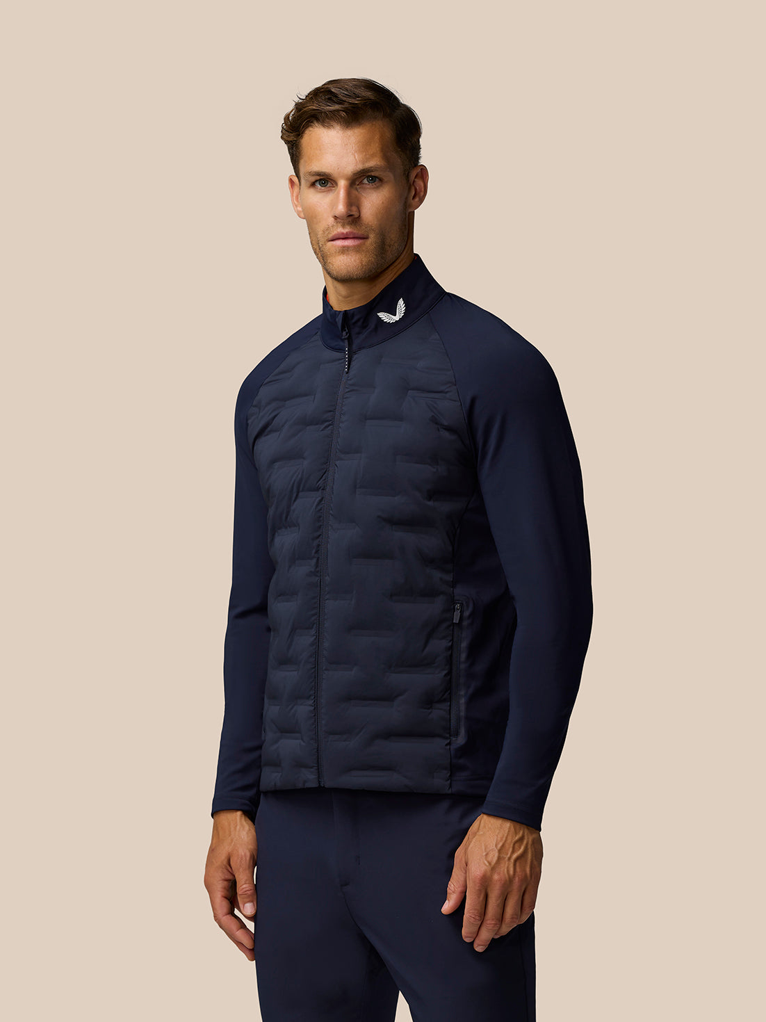 Golf Pinnacle Jacke – Mitternachtsblau - Midnight Navy/Weiss