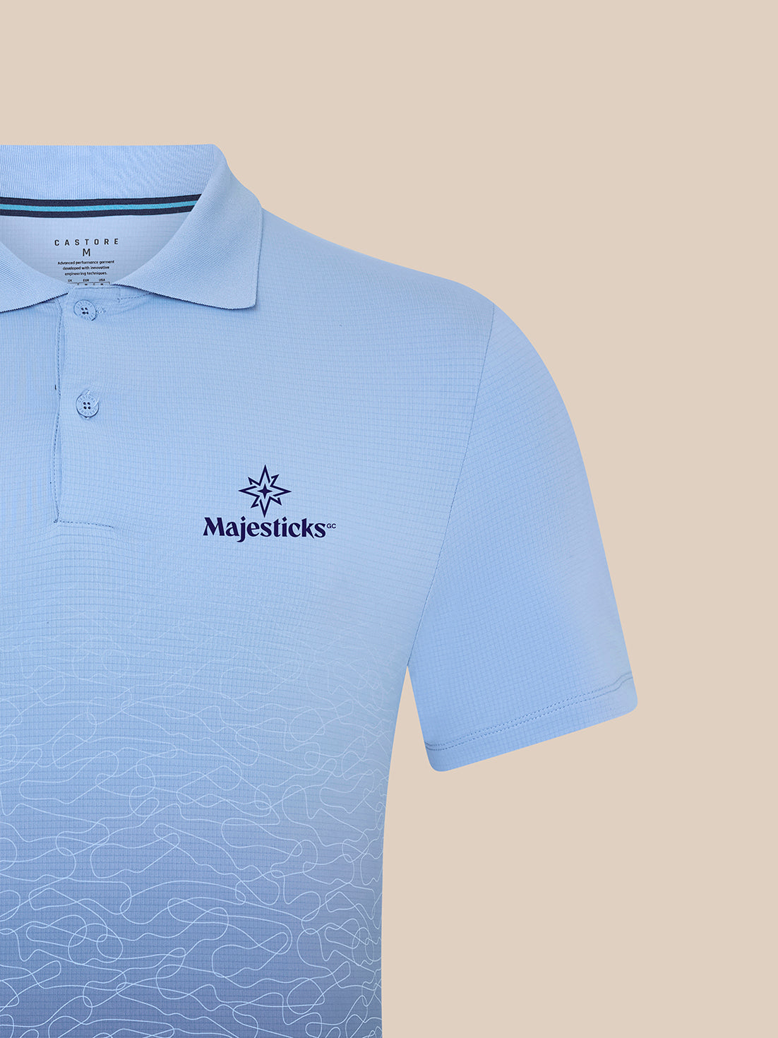 Majesticks Golf Polo – Sky Blue