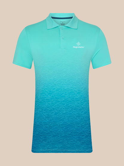 Majesticks Golf Polo – Light Aqua