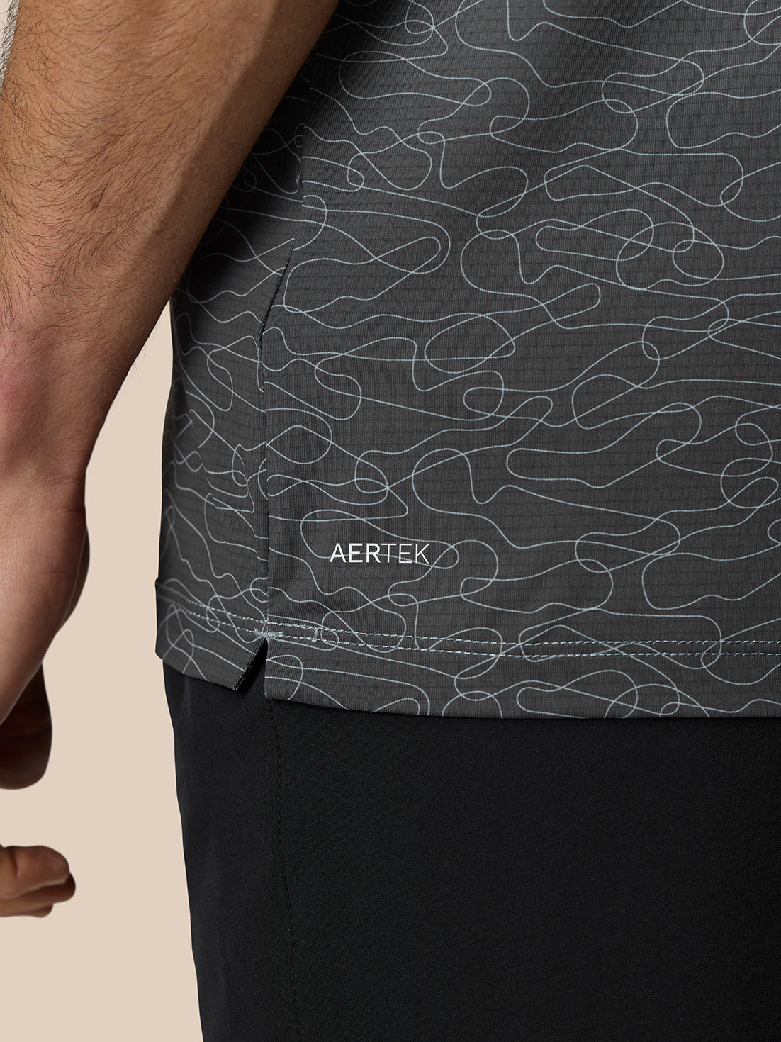 Club Grafik Poloshirt – Mittelgrau - Mid Grey