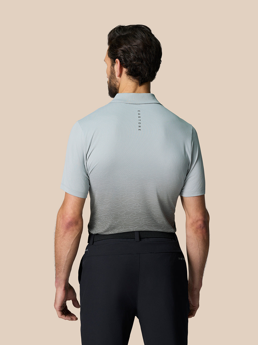 Club Grafik Poloshirt – Mittelgrau - Mid Grey