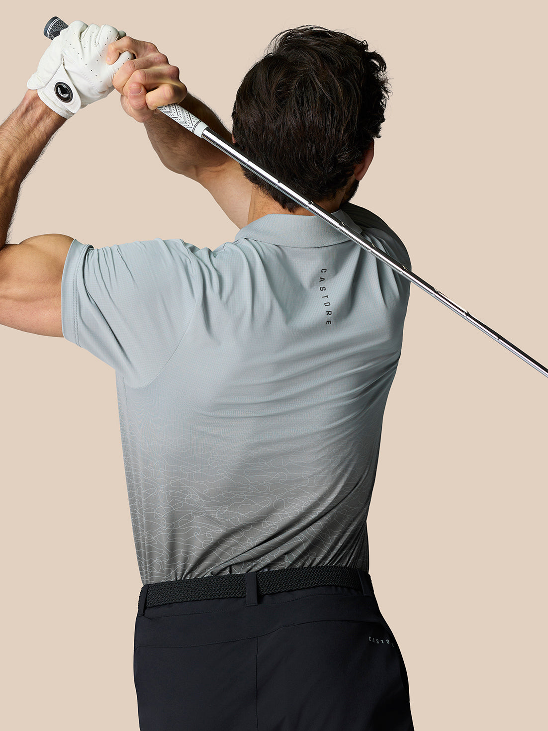 Club Grafik Poloshirt – Mittelgrau - Mid Grey