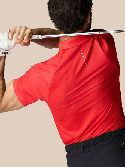 Club Graphic Polo - Poppy Red