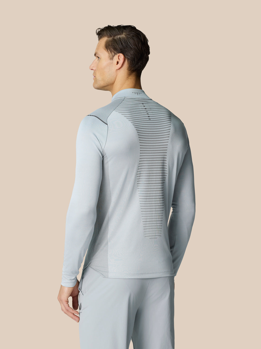Prenda Pinnacle LVS con media cremallera – Gris medio - Gris medio/Gunmetal