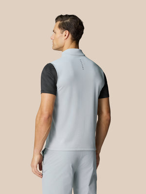 Men’s Golf Club Classic Half Zip Gilet - Mid Grey