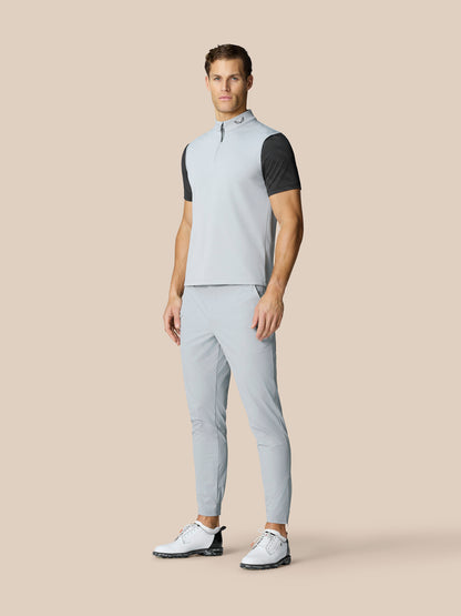 Men’s Golf Club Classic Half Zip Gilet - Mid Grey