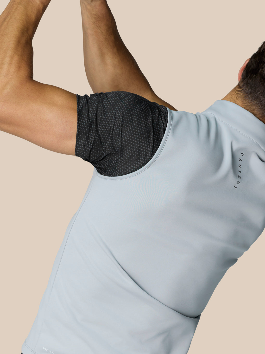 Chaleco Golf Club Classic con media cremallera de hombre – Gris medio - Gris medio