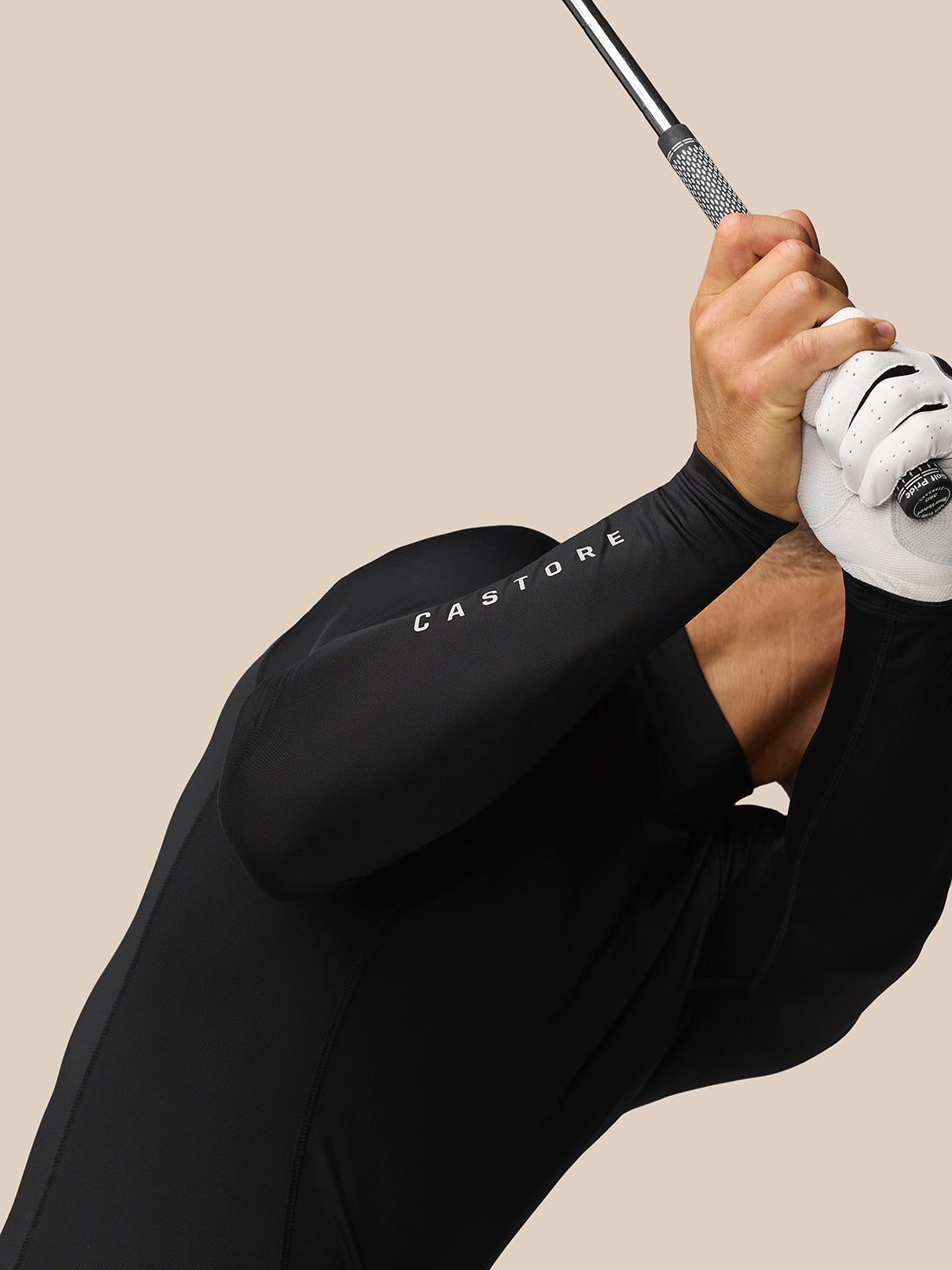Golf Club Long Sleeve Thermal Mock Neck - Black/Alloy