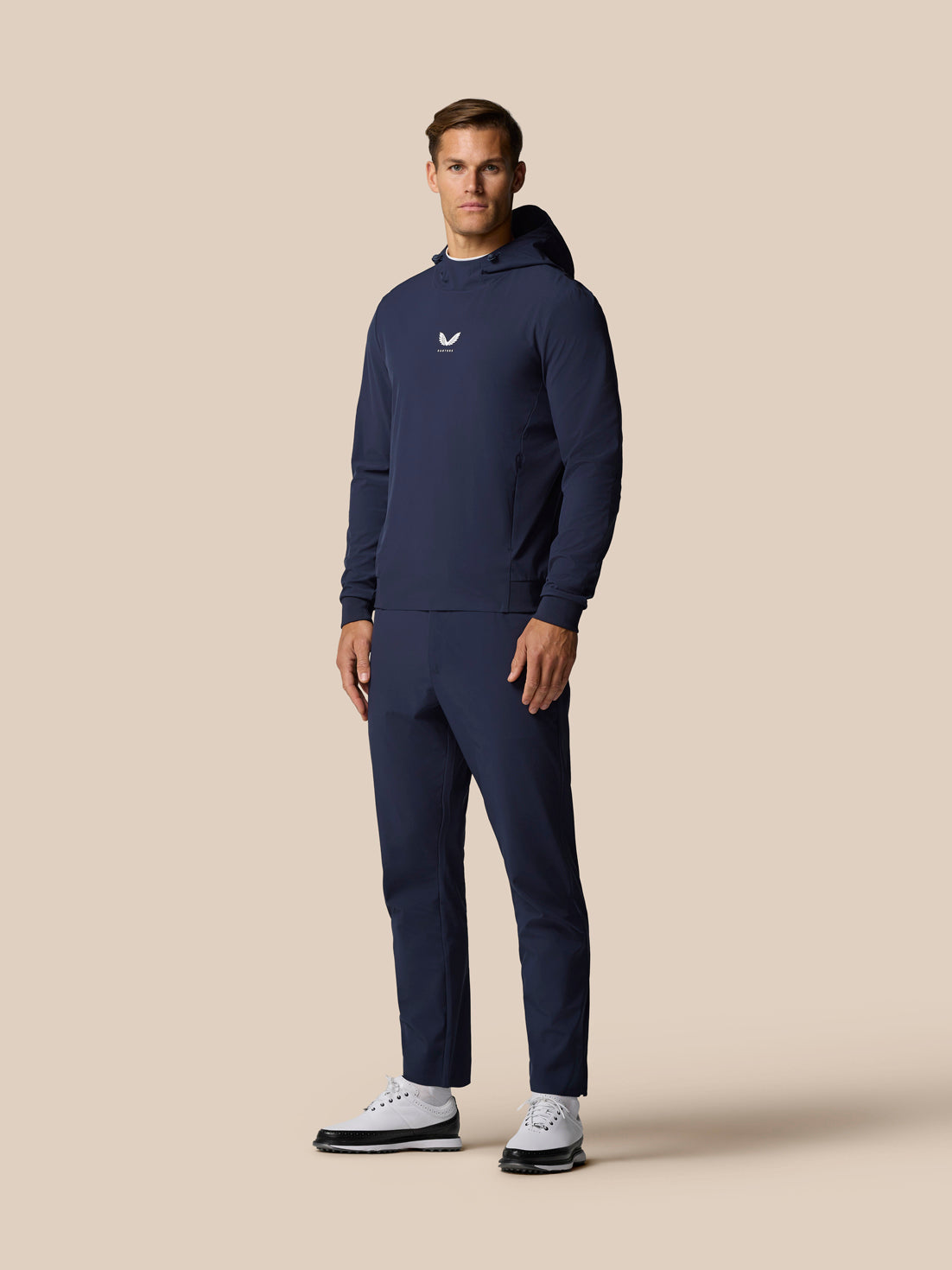 Golf Pinnacle Performance Hoodie - Midnight Navy - Midnight Navy/White