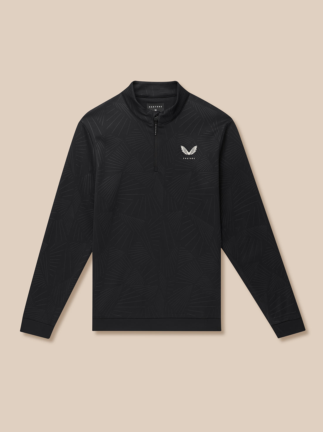 Golf Club Classic 1/4 Zip Debossed Top - Black/Alloy - Black/Alloy