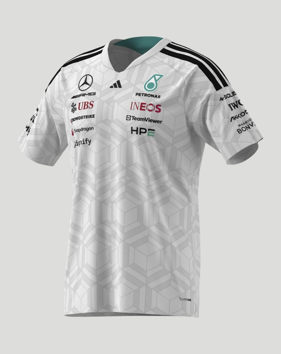 Mercedes AMG Petronas F1 Team Herren Driver T-Shirt – Weiss - Weiss