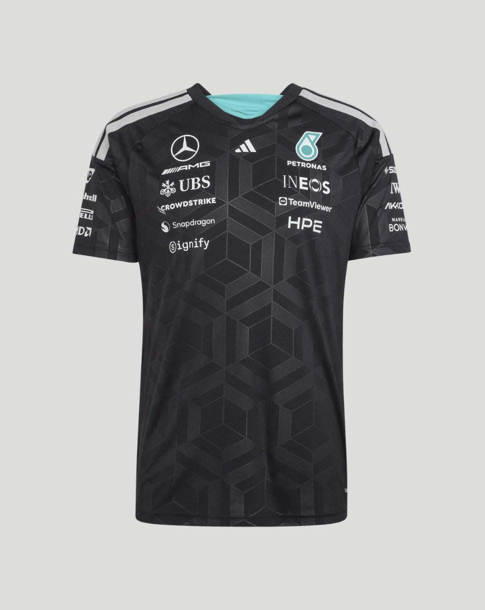 Mercedes AMG Petronas F1 Team Herren Driver T-Shirt – Schwarz - Schwarz