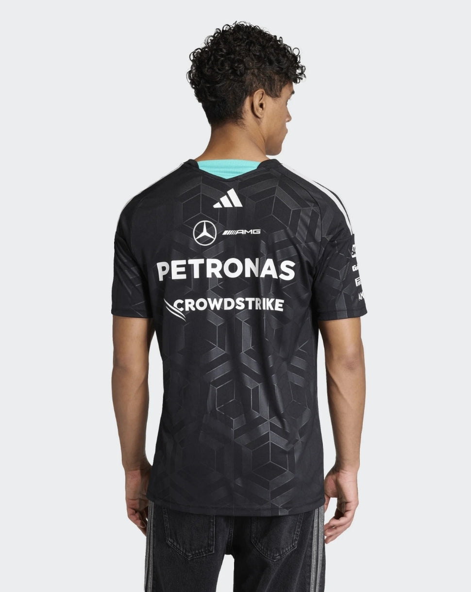 Mercedes AMG Petronas F1 Team Herren Driver T-Shirt – Schwarz - Schwarz