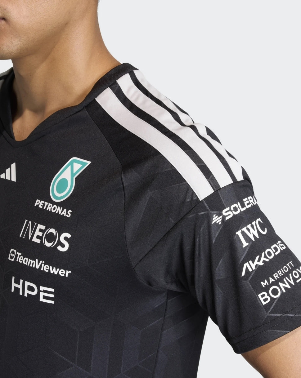 Mercedes AMG Petronas F1 Team Herren Driver T-Shirt – Schwarz - Schwarz