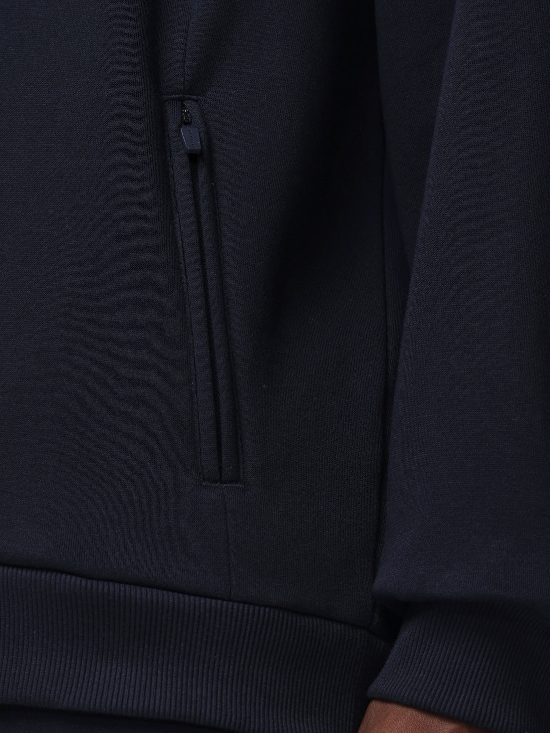 Men’s Adapt Long Sleeve Cotton Fleece Hoodie - Navy - Navy