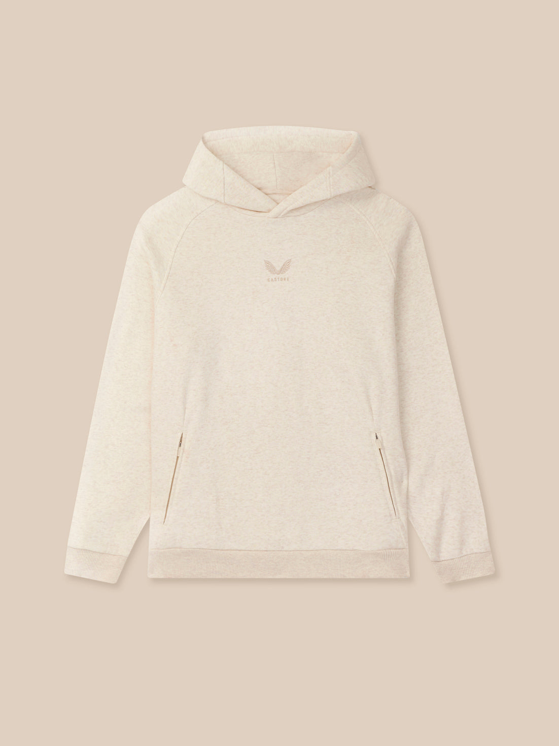 Herren Adapt Langarm Cotton Fleece Hoodie – Creme - Creme