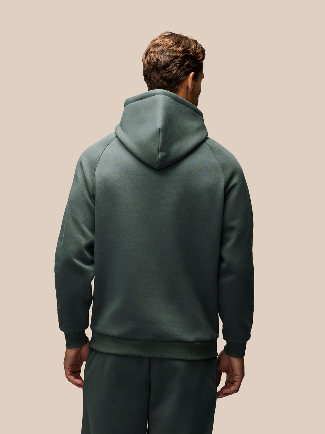 Herren Adapt Oversized Fit Langarm-Hoodie – Dunkelgrün - Dunkelgrün