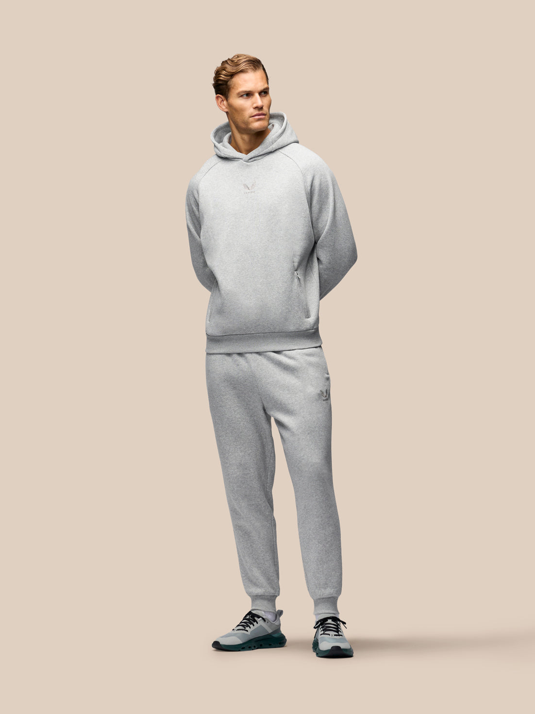 Heren Adapt Oversized Fit Hoodie – Grijs - Lichtgrijs