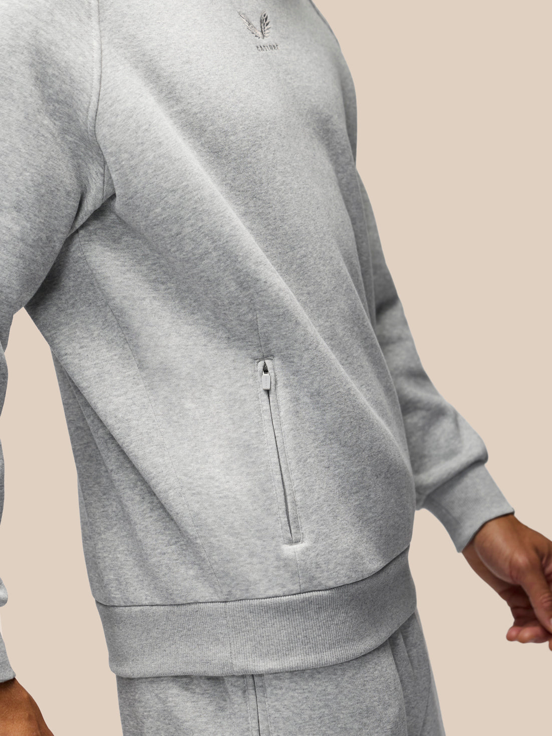 Heren Adapt Oversized Fit Hoodie – Grijs - Lichtgrijs