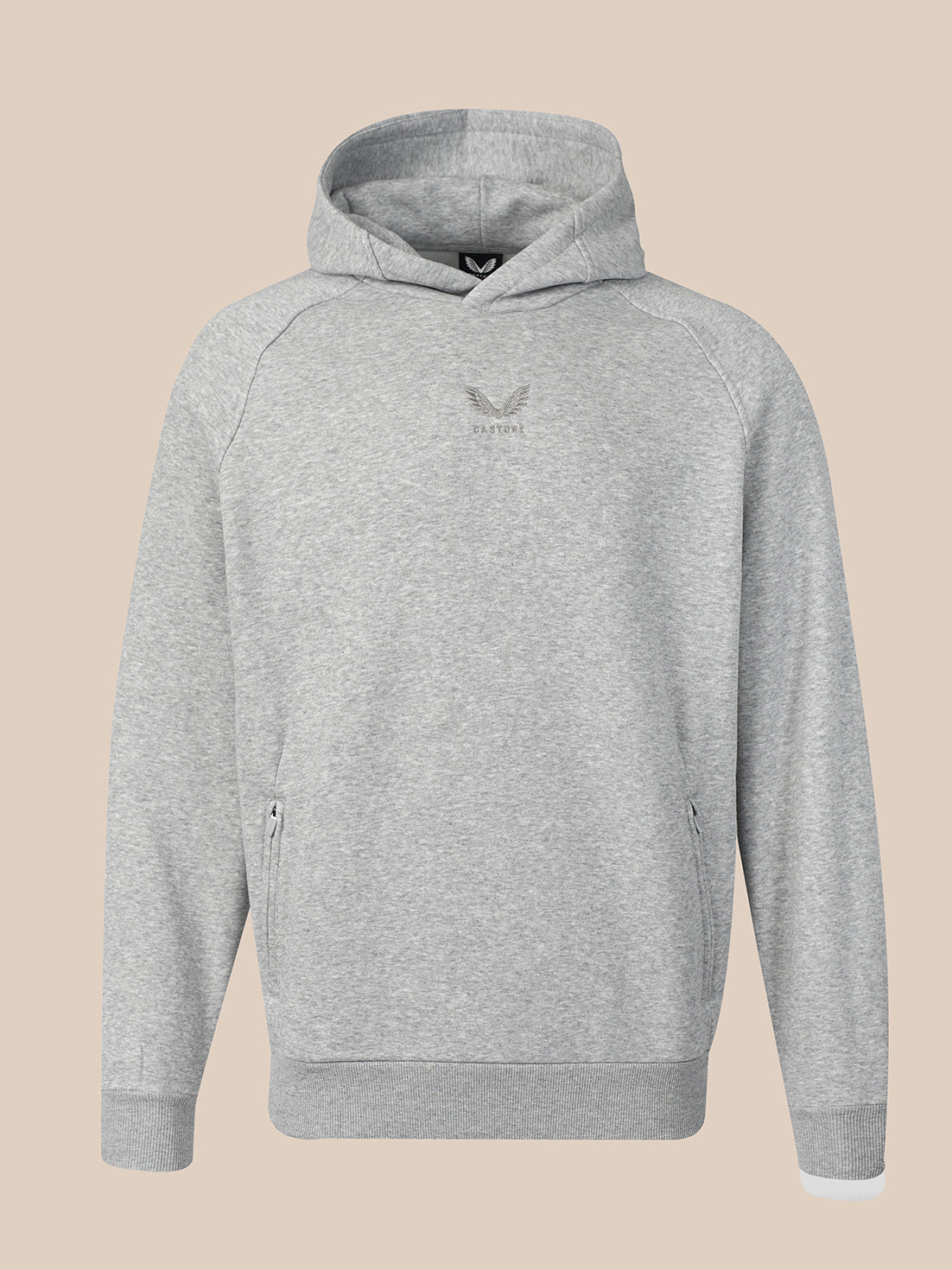 Heren Adapt Oversized Fit Hoodie – Grijs - Lichtgrijs