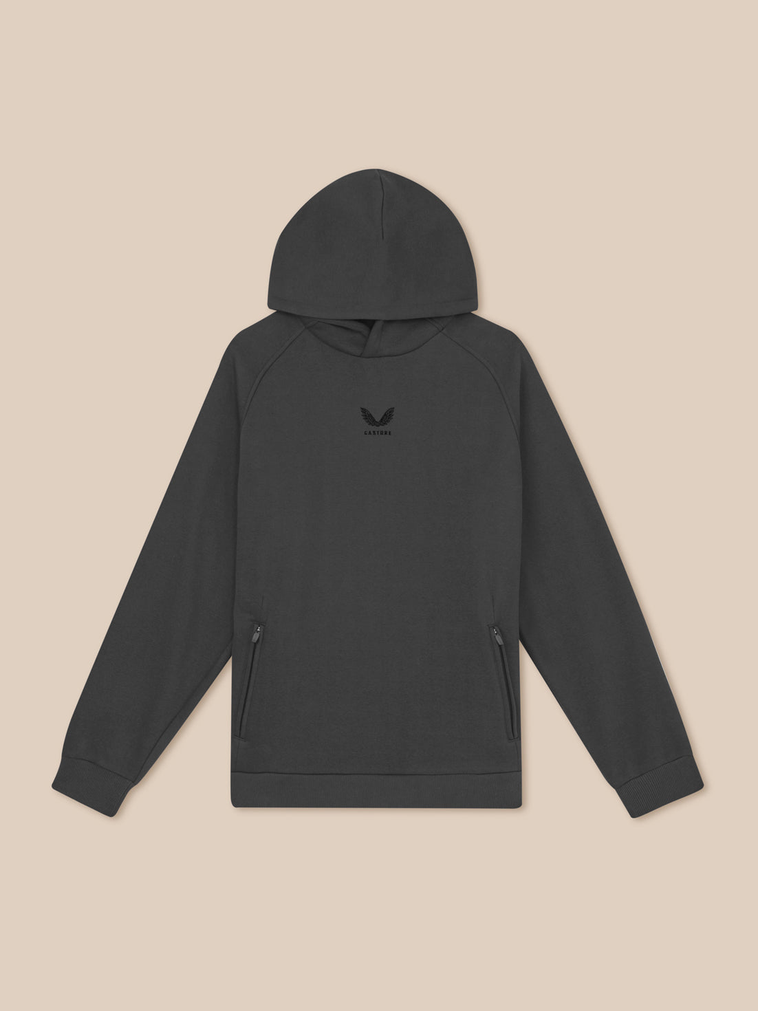 Herren Adapt Langarm Cotton Fleece Hoodie – Gunmetal - Gunmetal