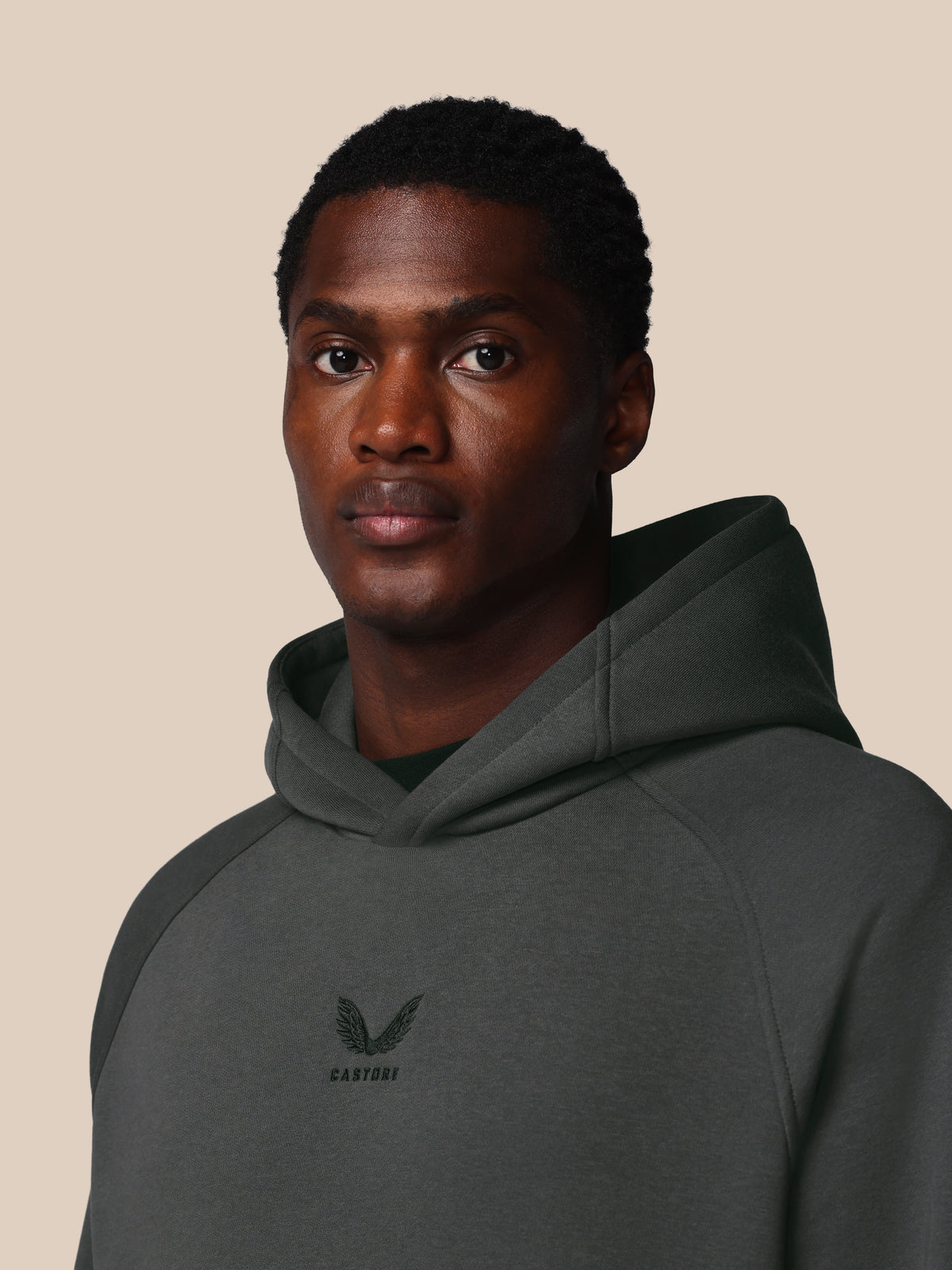 Herren Adapt Langarm Cotton Fleece Hoodie – Gunmetal - Gunmetal