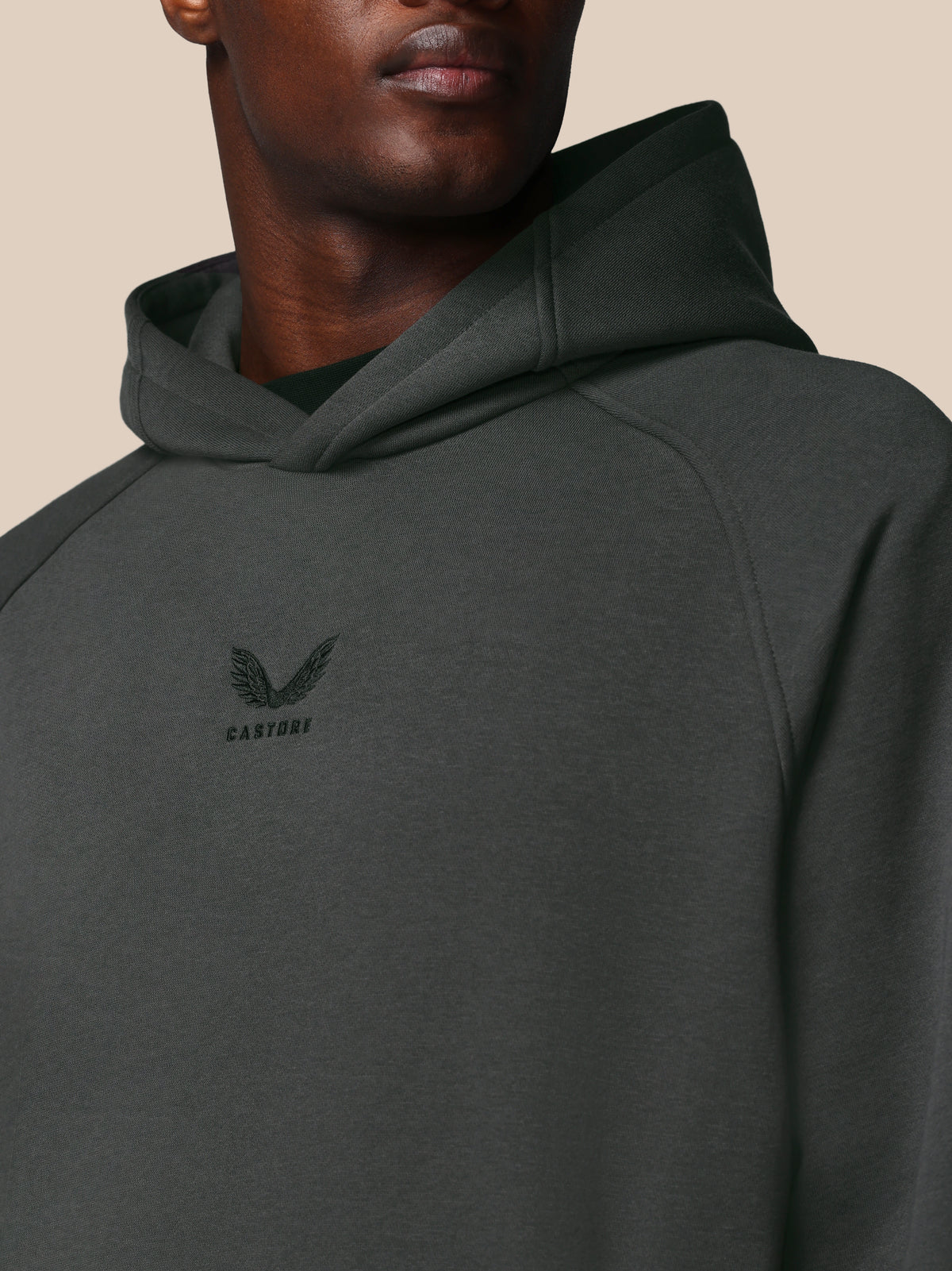 Herren Adapt Langarm Cotton Fleece Hoodie – Gunmetal - Gunmetal