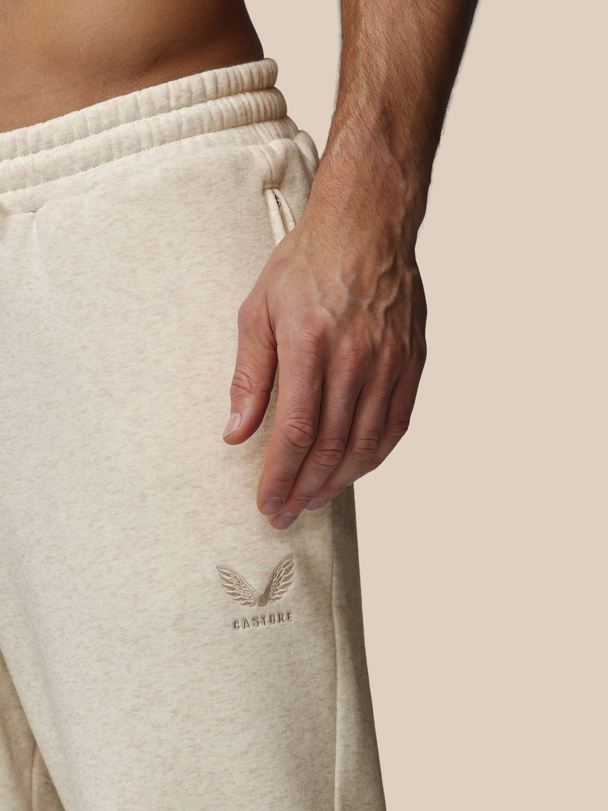 Pantalón de chándal Hombre Adapt Cotton Polar – Crema - Crema