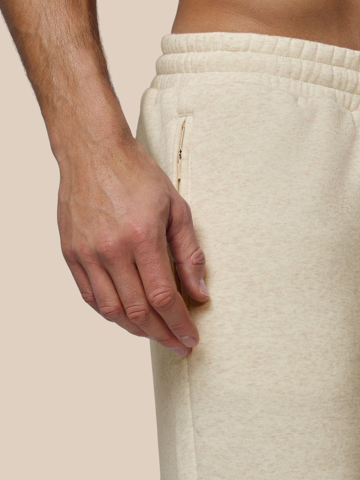 Pantalón de chándal Hombre Adapt Cotton Polar – Crema - Crema