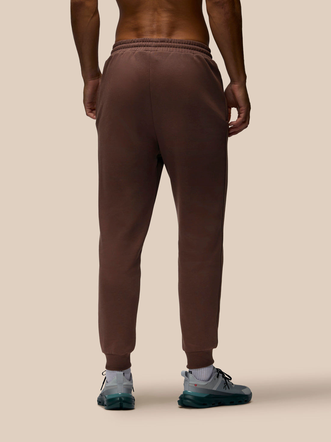 Jogger de polar de algodón Adapt Hombre - Marrón - Deep Mahogany