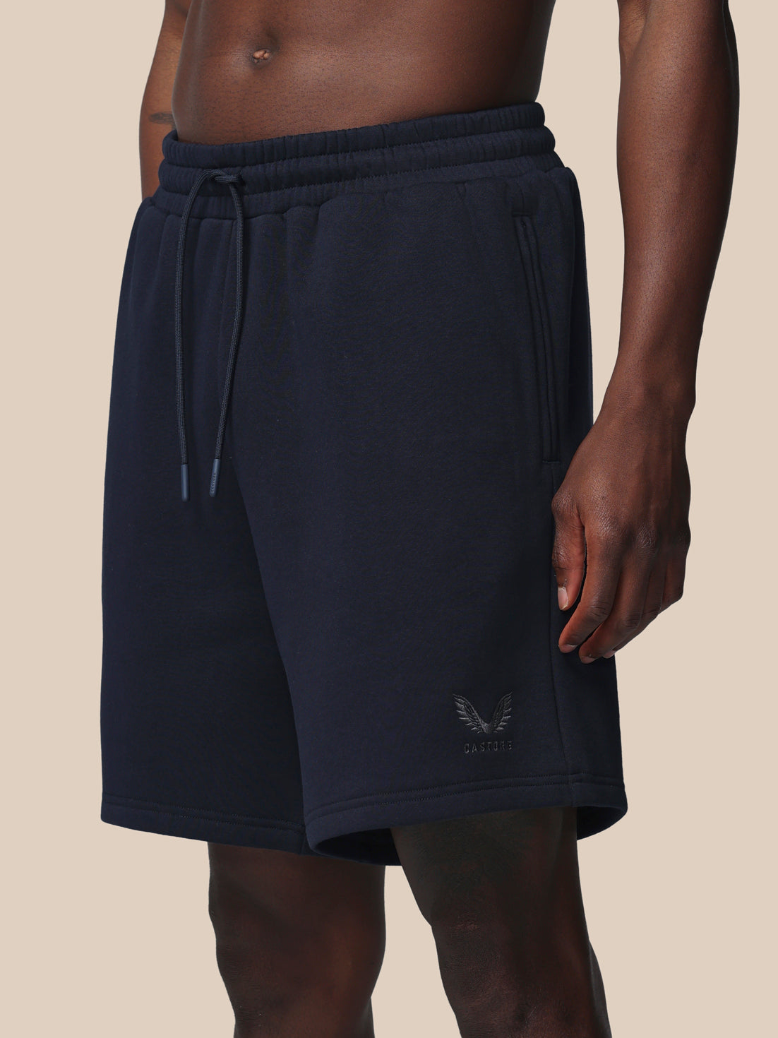 Men’s Adapt Cotton Fleece Shorts - Navy - Navy